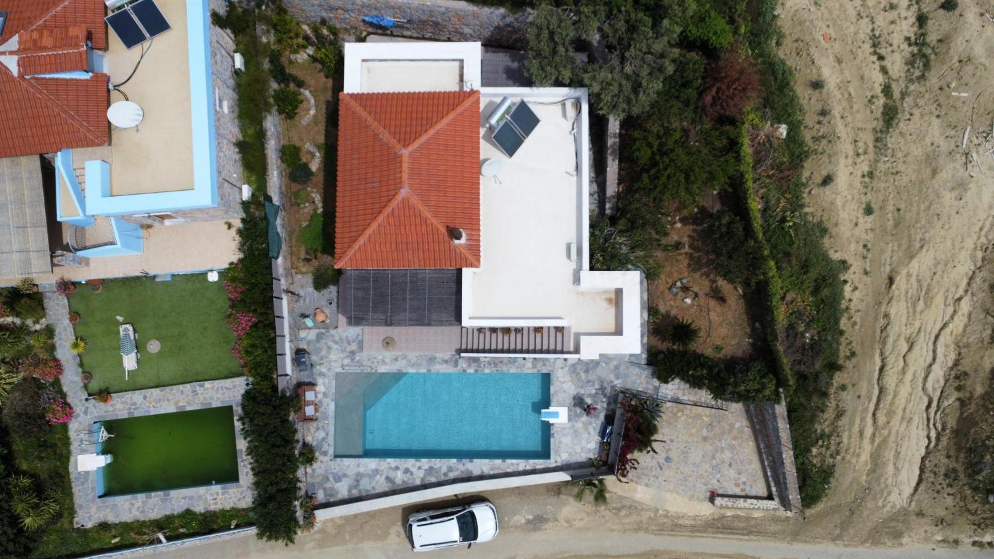 Villa Mavri Ruhige Private Pool Villa, Meerblick Agia Paraskevi  Pokój zdjęcie